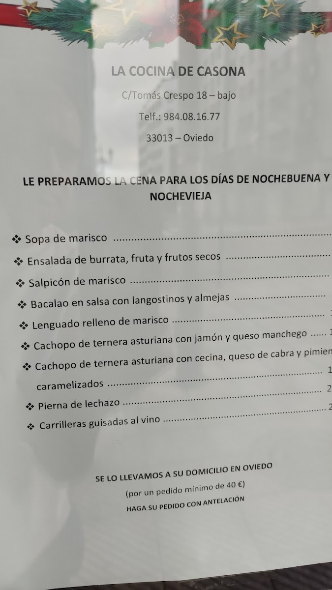 Menu Restaurante La Cocina De Casona-5