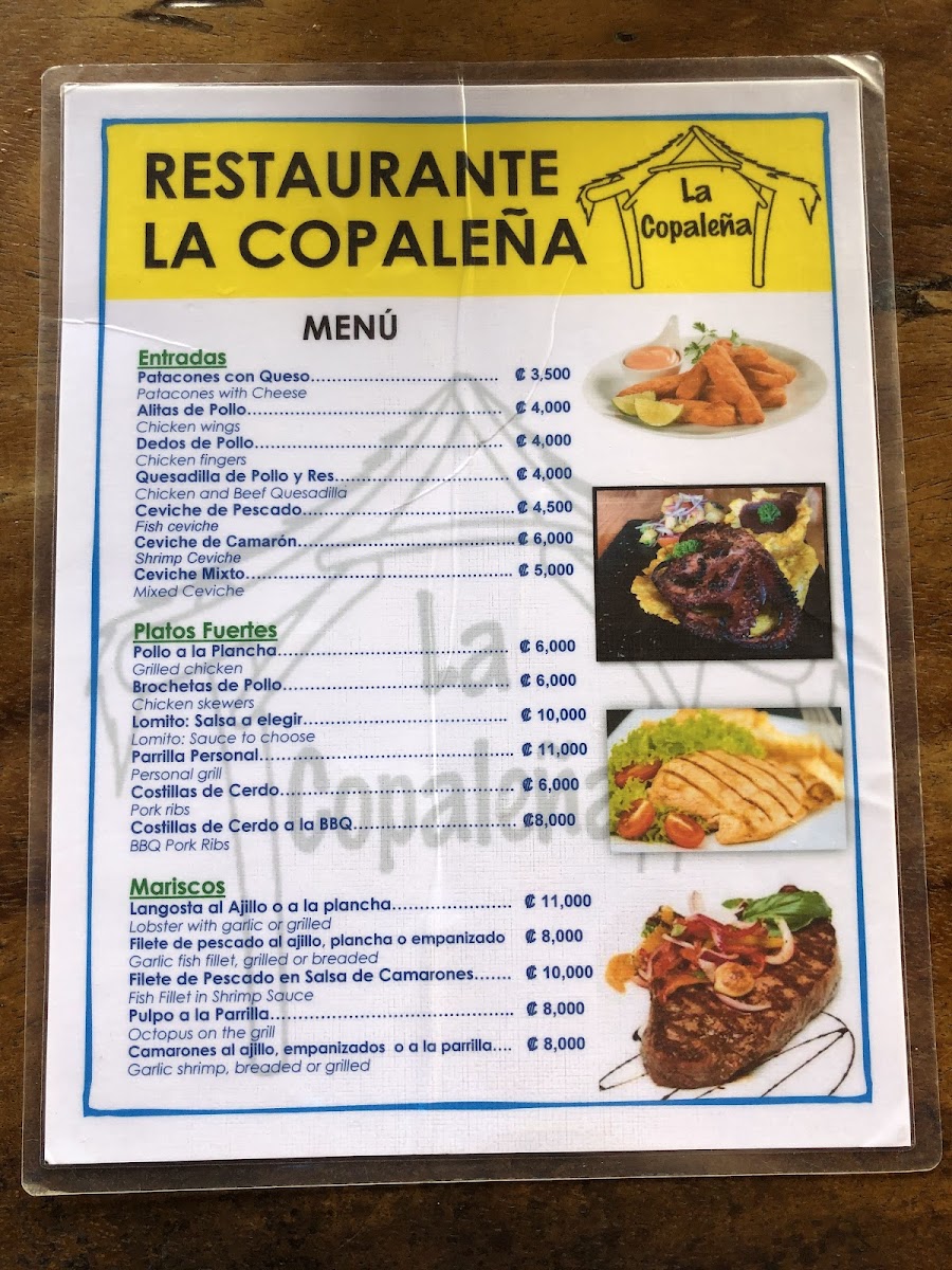 Menu Restaurante La Copaleña-3