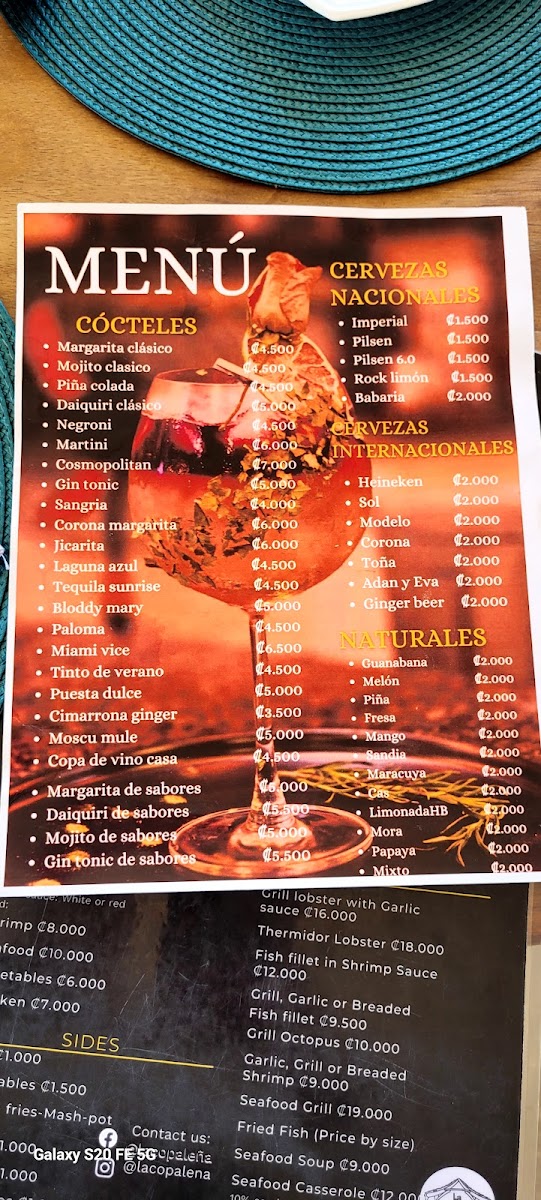 Menu Restaurante La Copaleña-4
