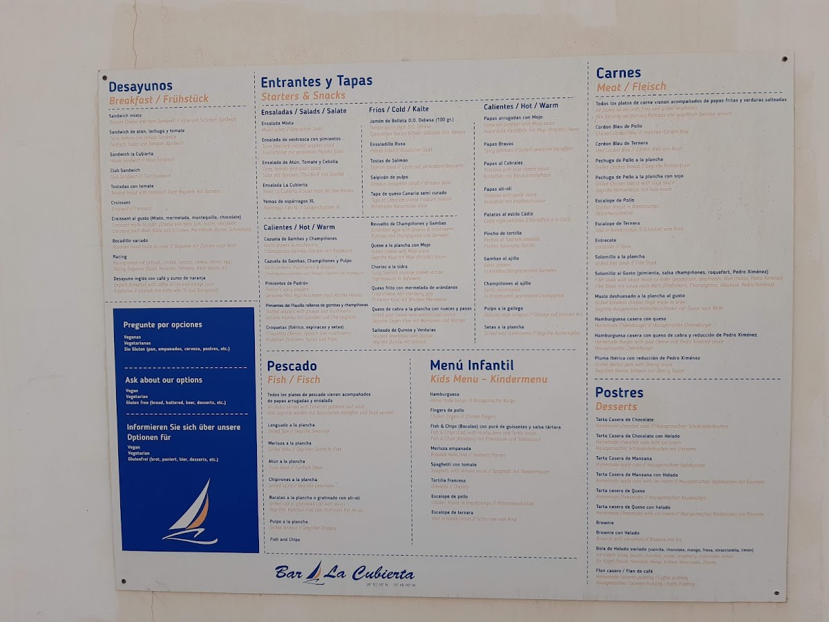 Menu Restaurante La Cubierta-1