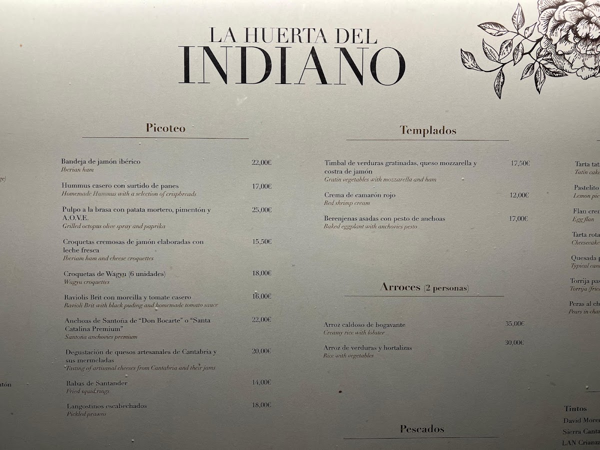 Menu Restaurante La Huerta Del Indiano-9