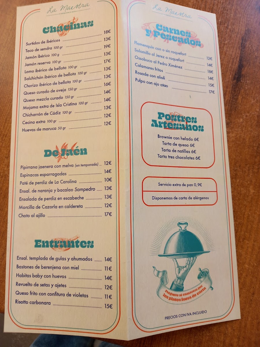 Menu Restaurante La Maestra-5