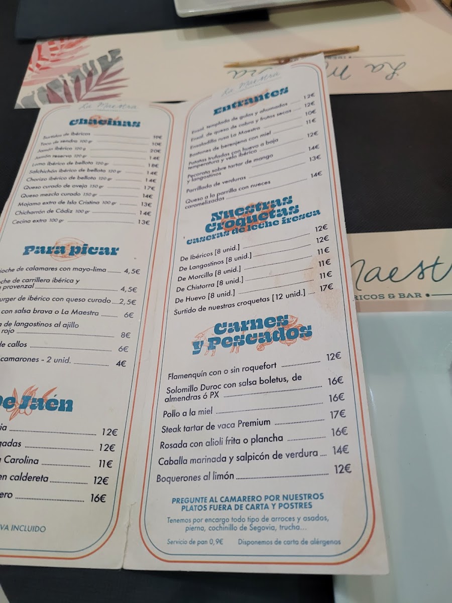 Menu Restaurante La Maestra-6