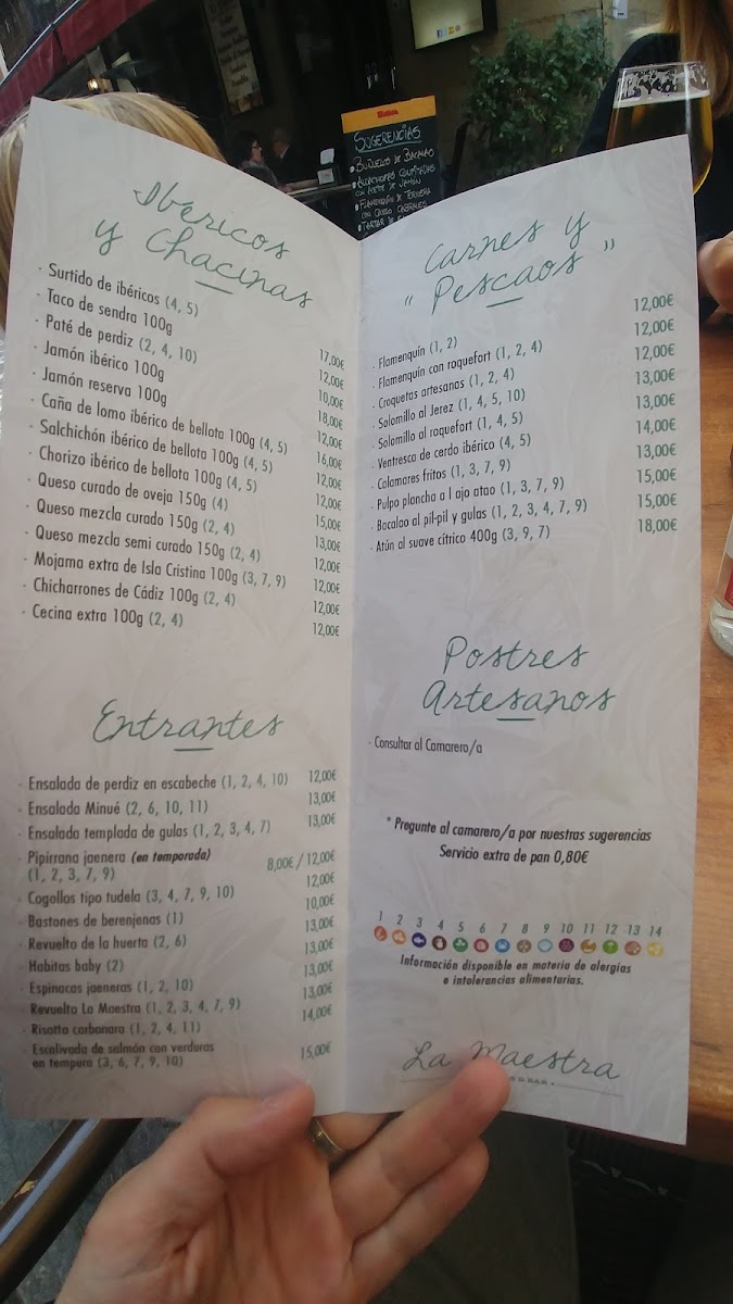 Menu Restaurante La Maestra-8