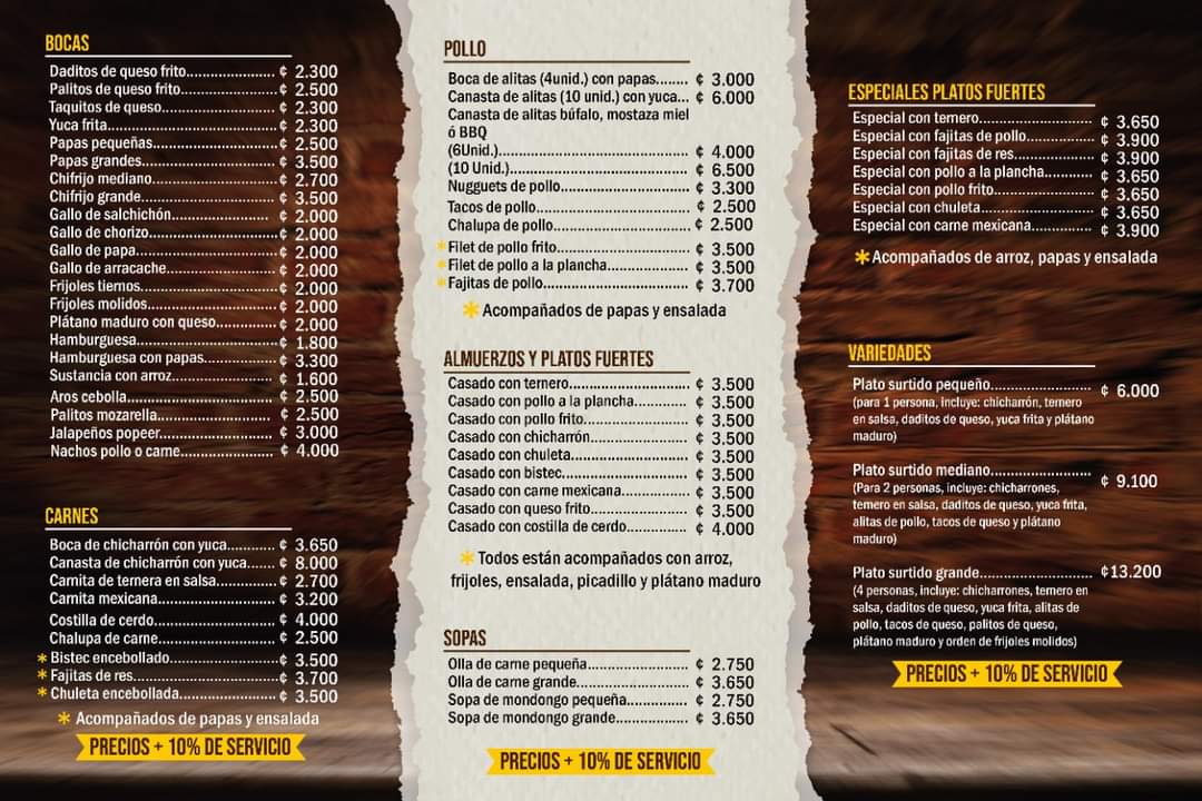 Menu Restaurante La Montaña-3