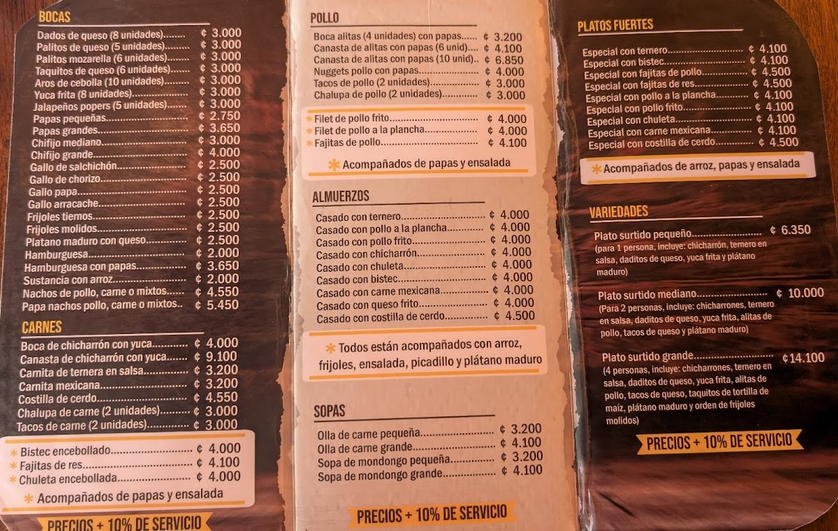 Menu Restaurante La Montaña-5
