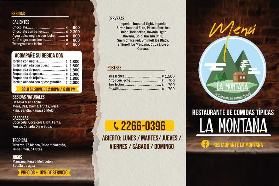Menu Restaurante La Montaña-6