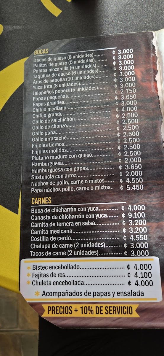 Menu Restaurante La Montaña-7