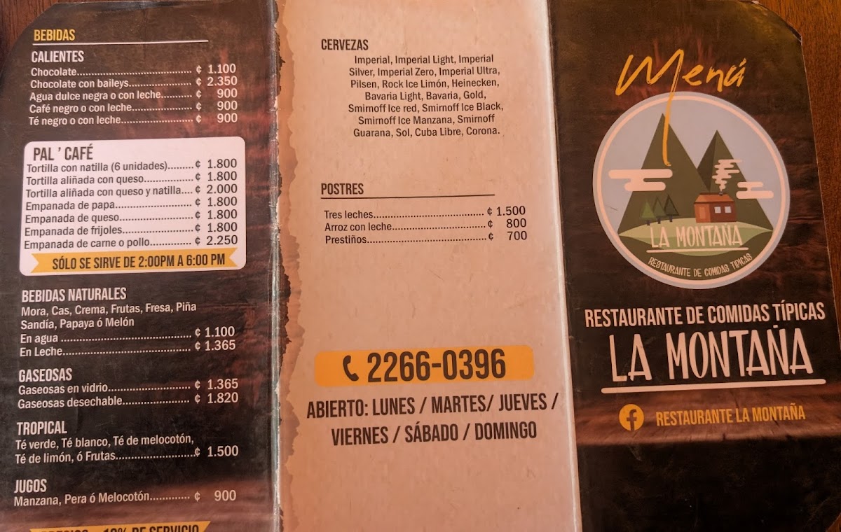 Menu Restaurante La Montaña-9