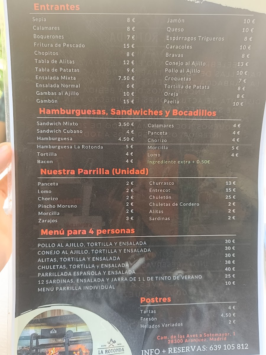 Menu Restaurante La Rotonda Aranjuez Parrilla Barbacoa-2