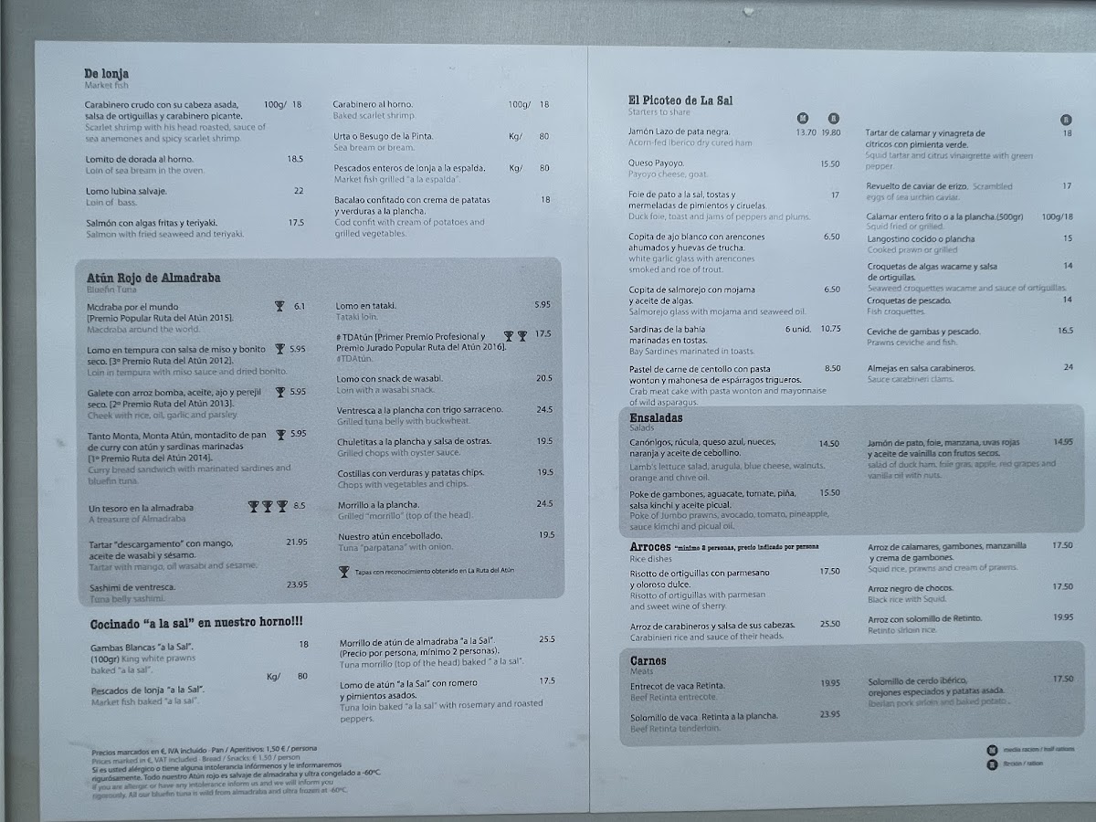 Menu Restaurante La Sal-9