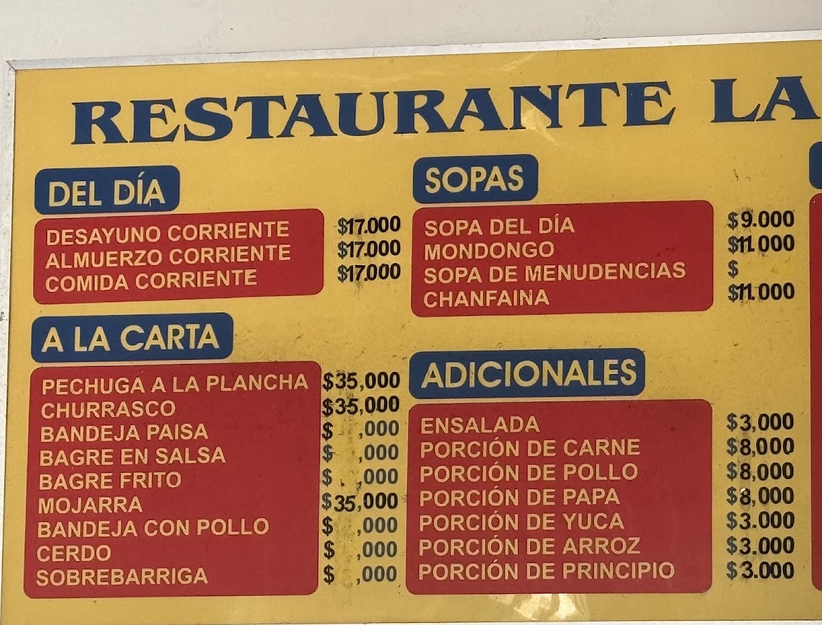 Menu Restaurante La Salida-1