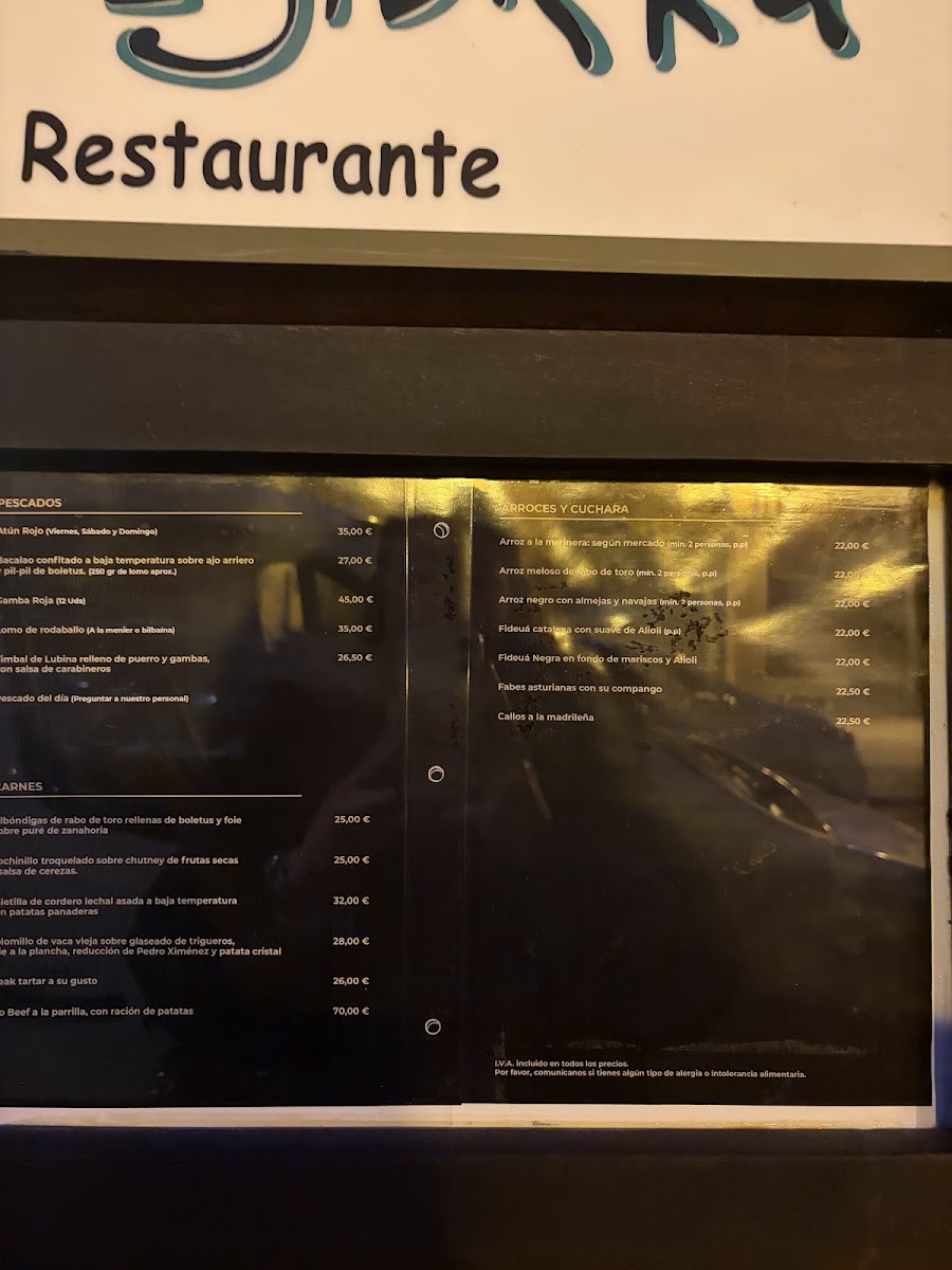 Menu Restaurante La Sidrería-1
