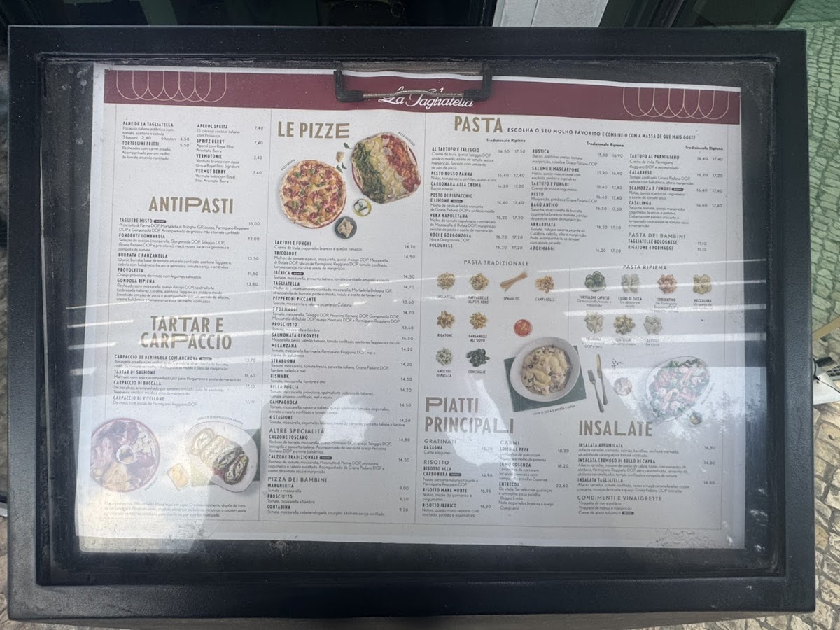 Menu Restaurante La Tagliatella Parque Das Nacoes, Lisboa-5