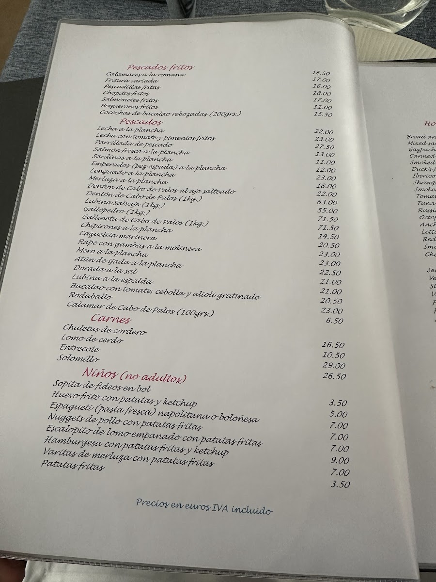 Menu Restaurante La Tana-4