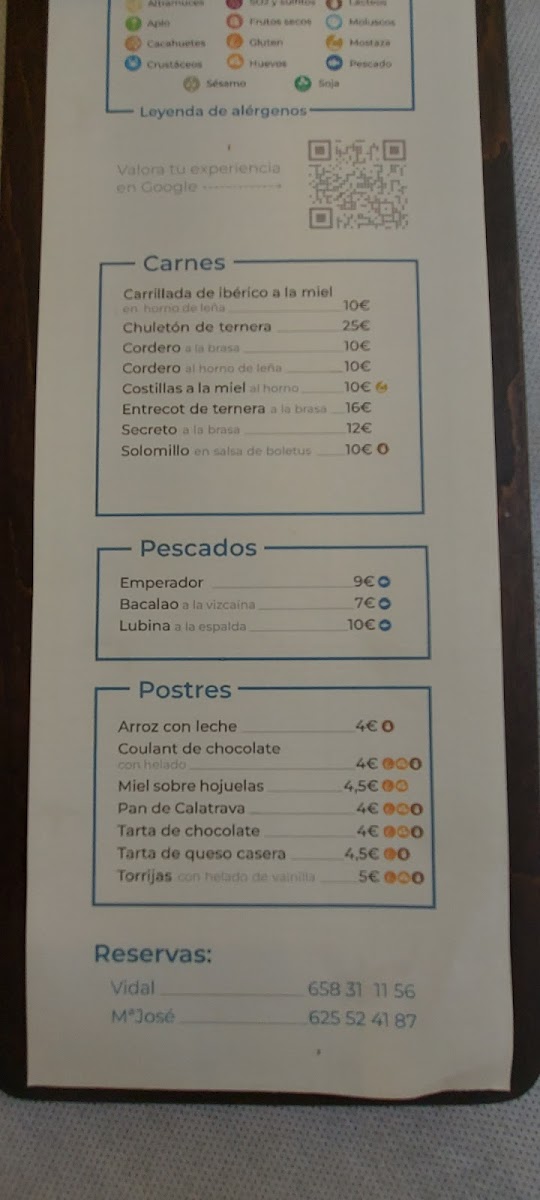 Menu Restaurante La Toba, Aýna.-7