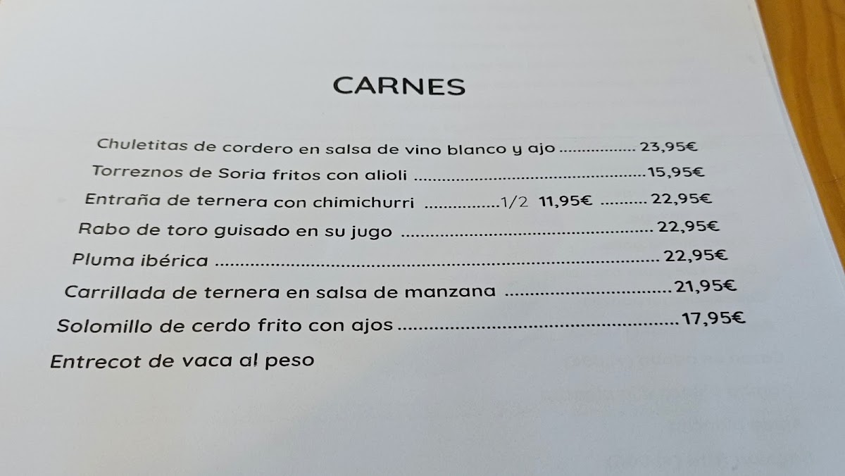 Menu Restaurante La Traiña-1
