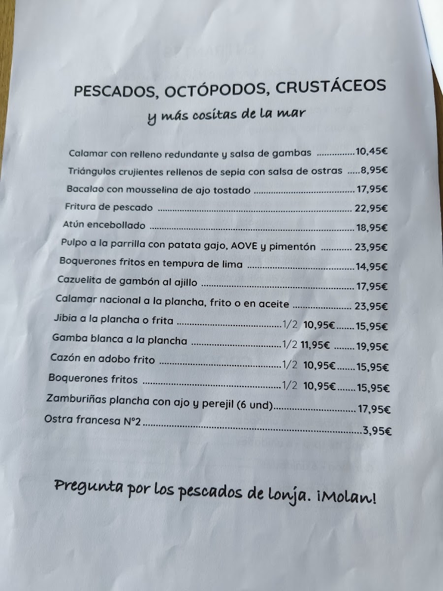 Menu Restaurante La Traiña-10