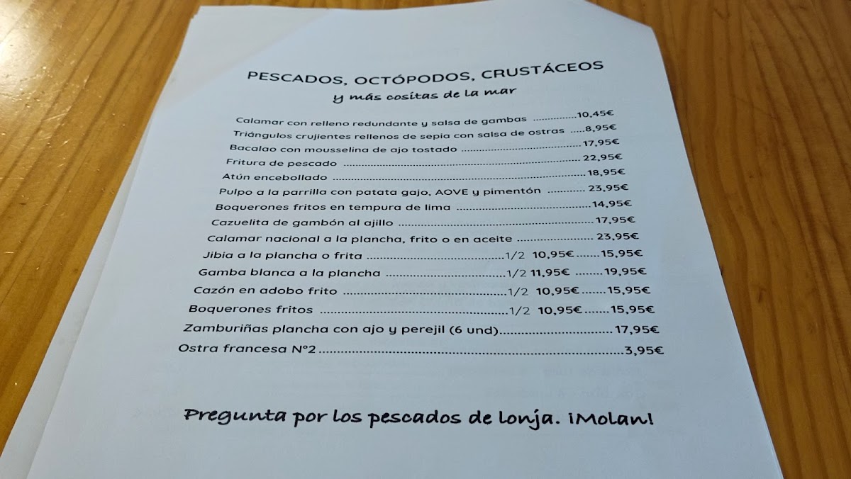 Menu Restaurante La Traiña-6