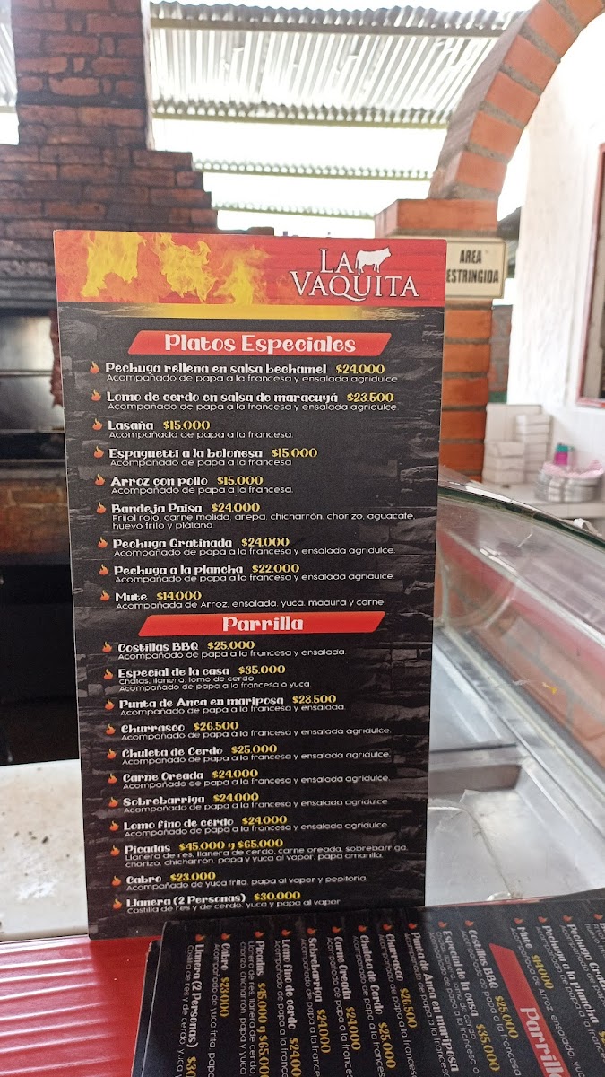 Menu Restaurante La Vaquita-2