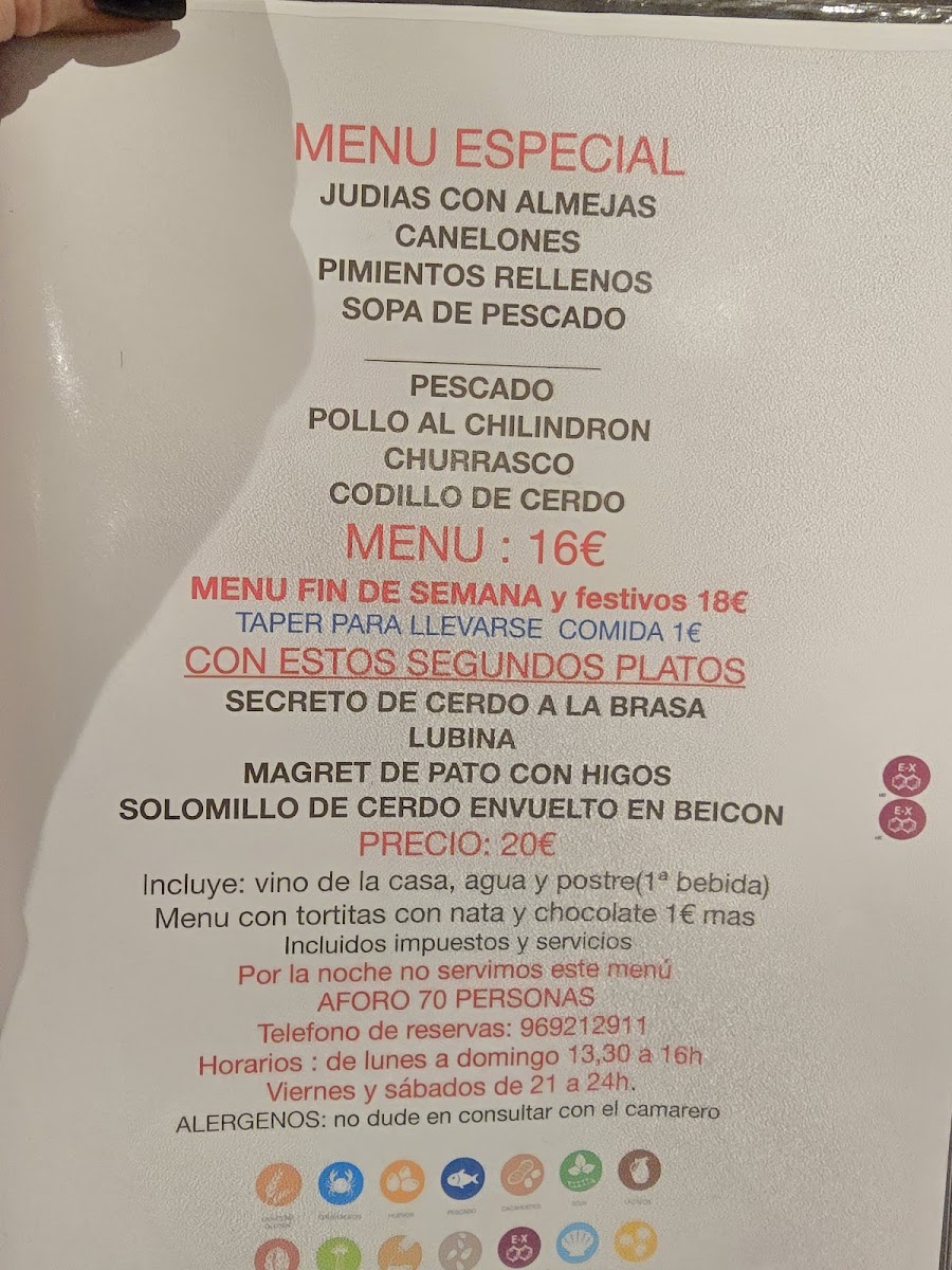 Menu Restaurante La Venta-1