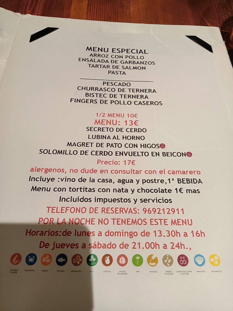 Menu Restaurante La Venta-2