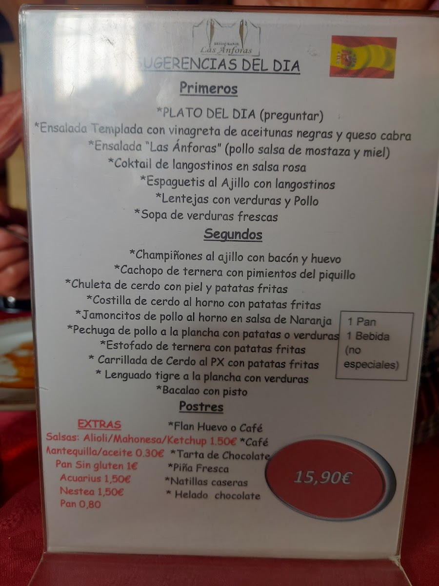 Menu Restaurante Las Ánforas-6