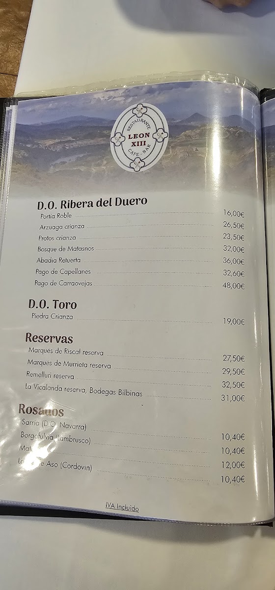 Menu Restaurante Leon Xiii-6