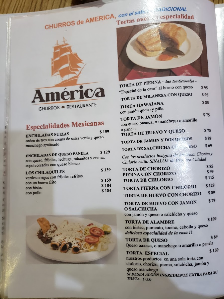 Menu Restaurante Los Churros De América-2