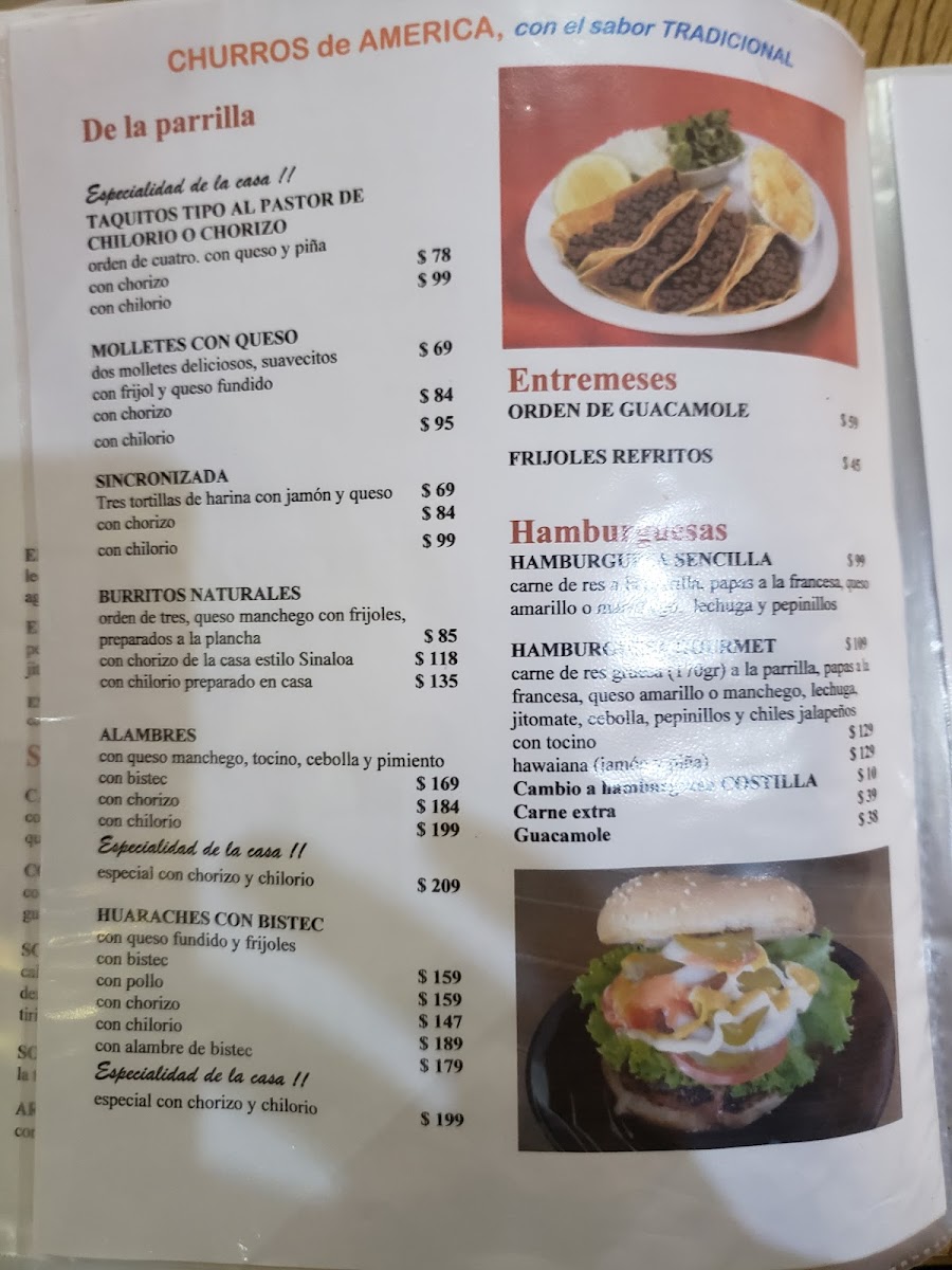 Menu Restaurante Los Churros De América-5