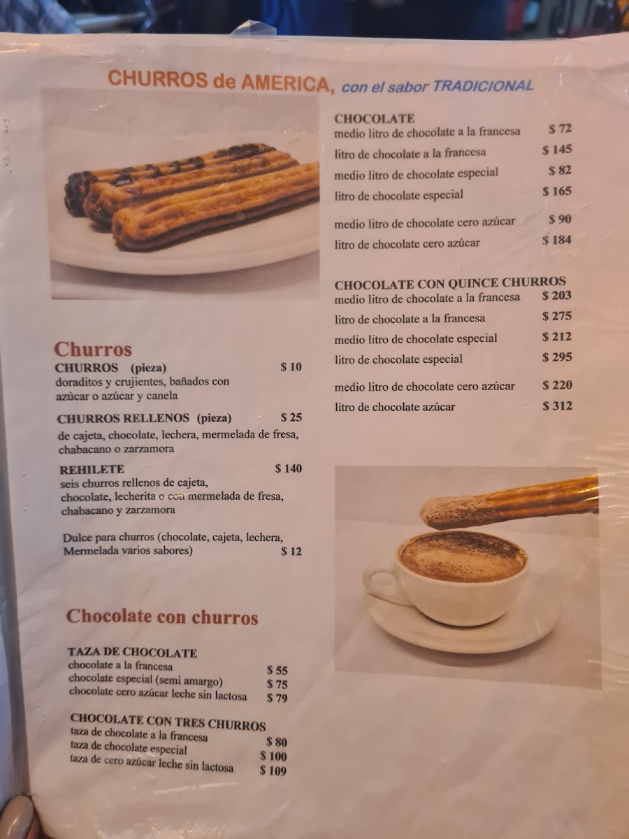 Menu Restaurante Los Churros De América-7