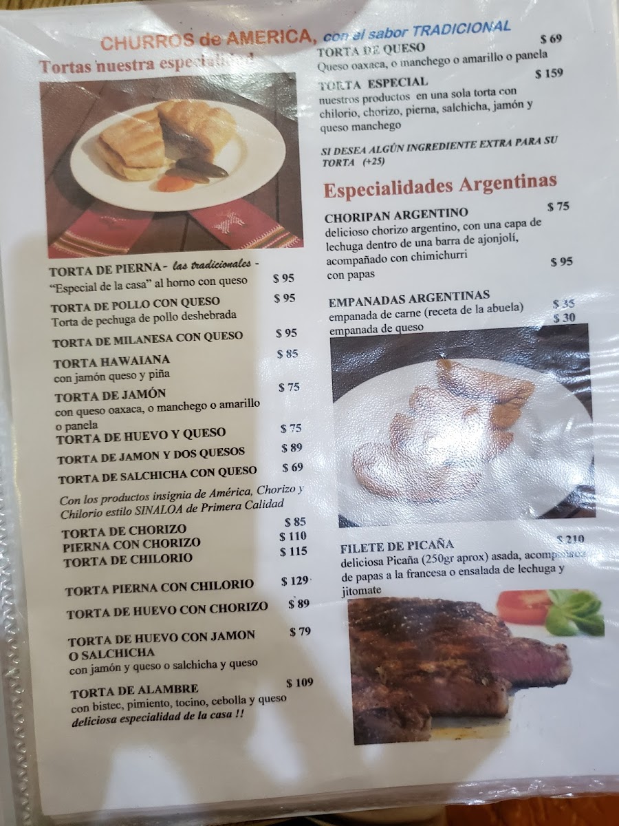 Menu Restaurante Los Churros De América-8