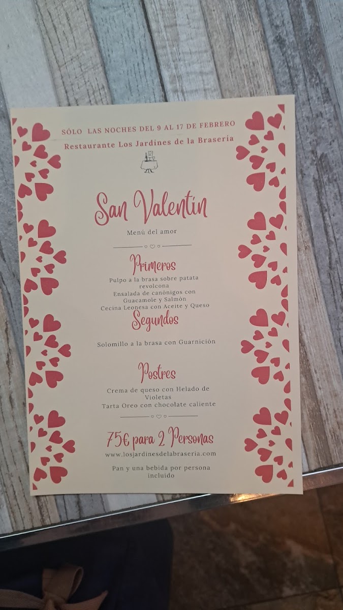Menu Restaurante Los Jardines De La Brasería-1