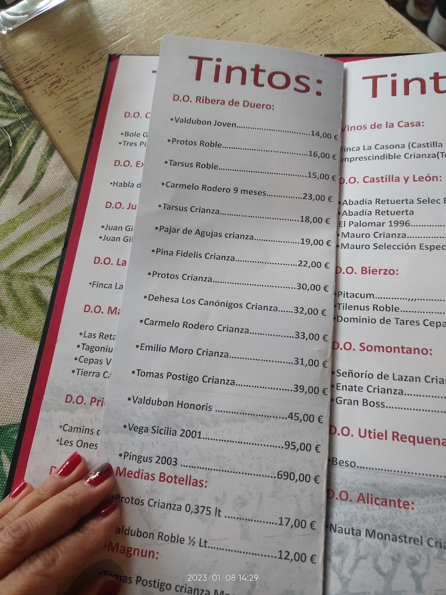 Menu Restaurante Los Jardines De La Brasería-2