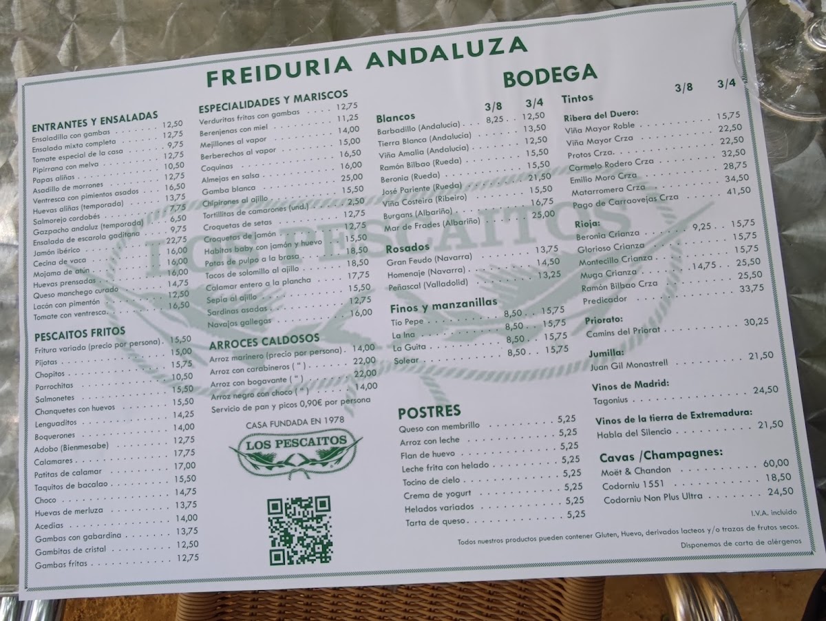 Menu Restaurante Los Pescaítos-3