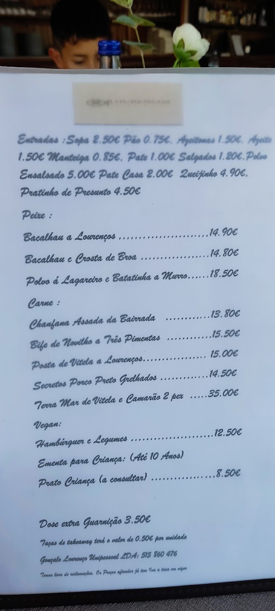 Menu Restaurante Lourenços-7