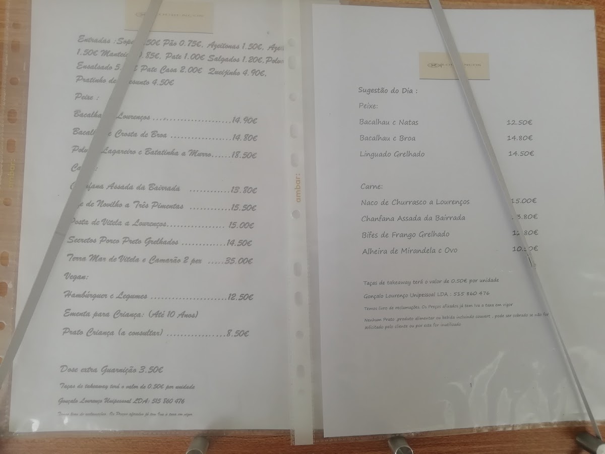 Menu Restaurante Lourenços-8