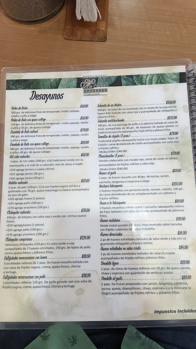 Menu Restaurante Madan-10