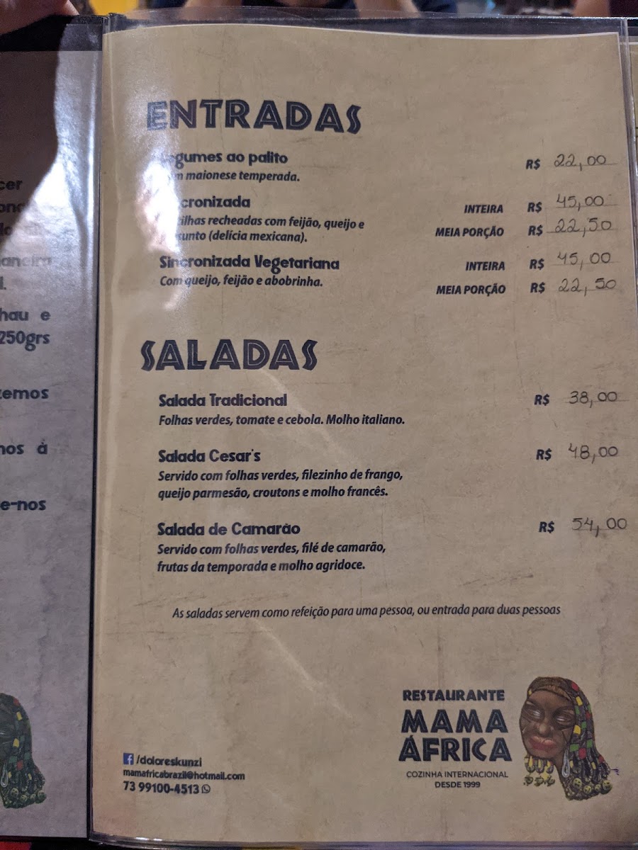 Menu Restaurante Mama África-5
