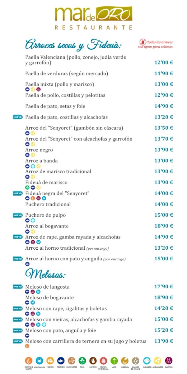Menu Restaurante Mar De Oro-10