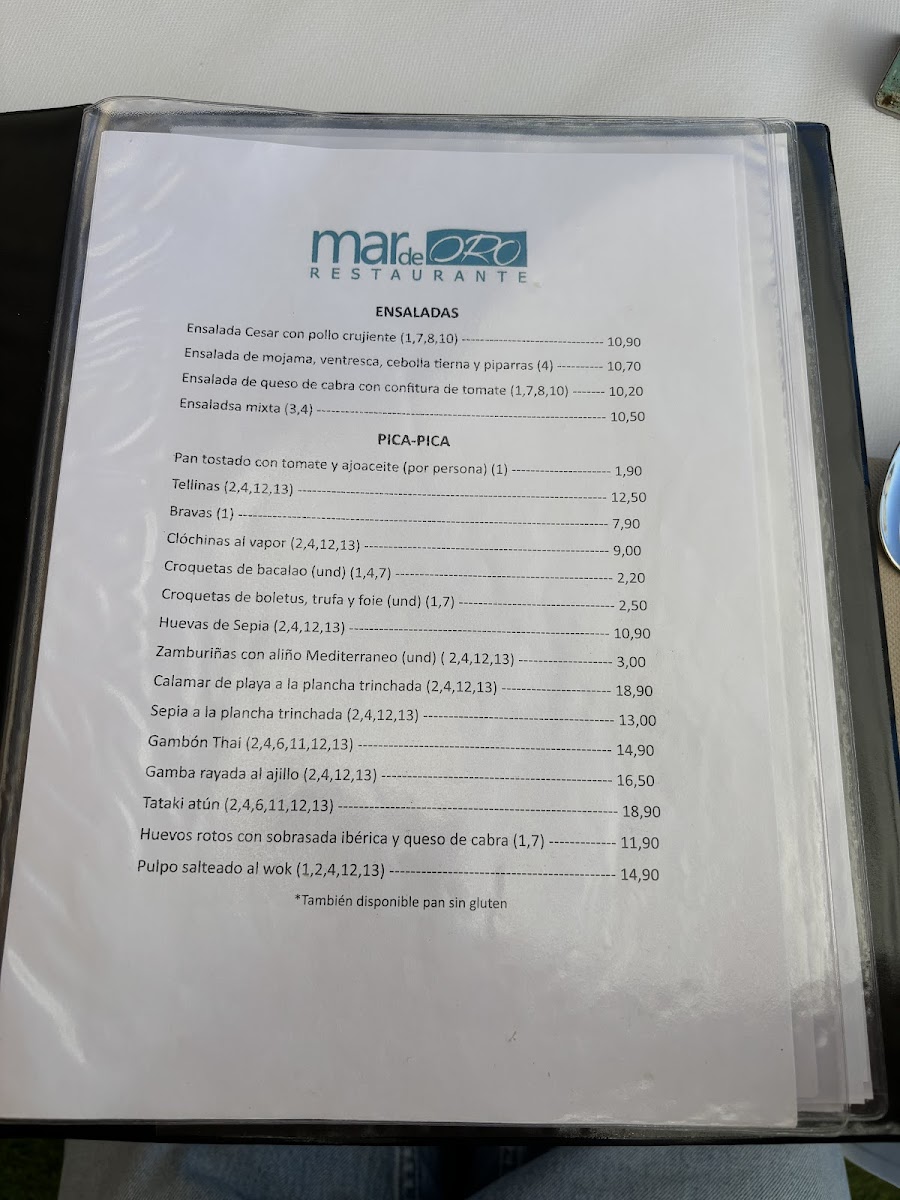 Menu Restaurante Mar De Oro-3