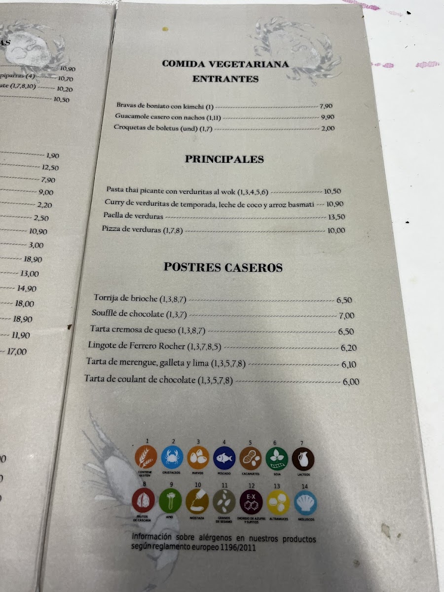Menu Restaurante Mar De Oro-5