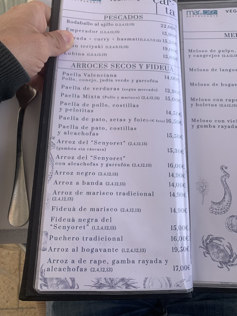 Menu Restaurante Mar De Oro-7