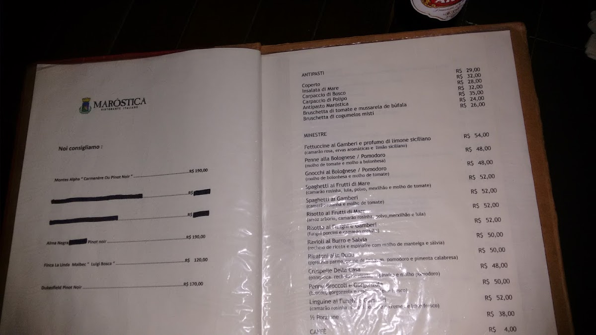 Menu Restaurante Marostica-1