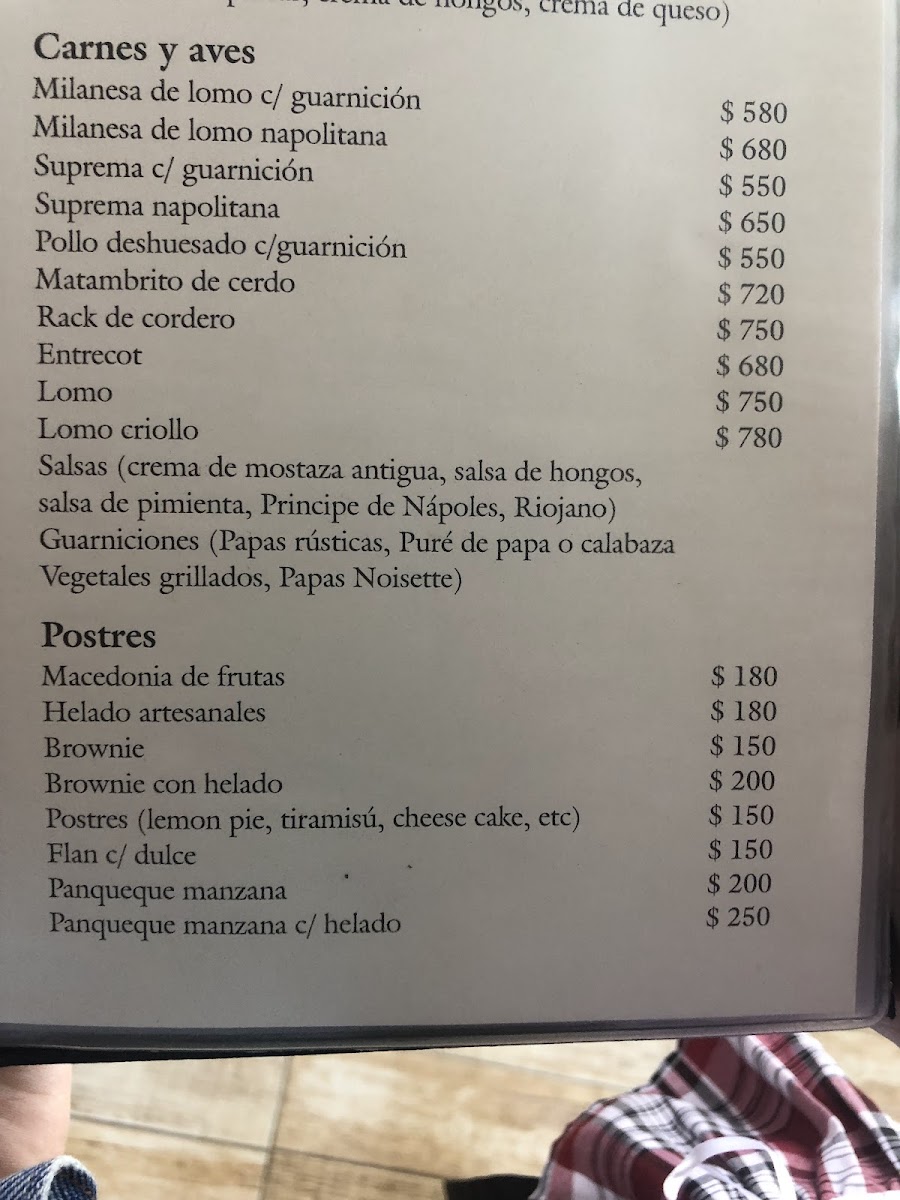 Menu Restaurante Meridiano 58-6