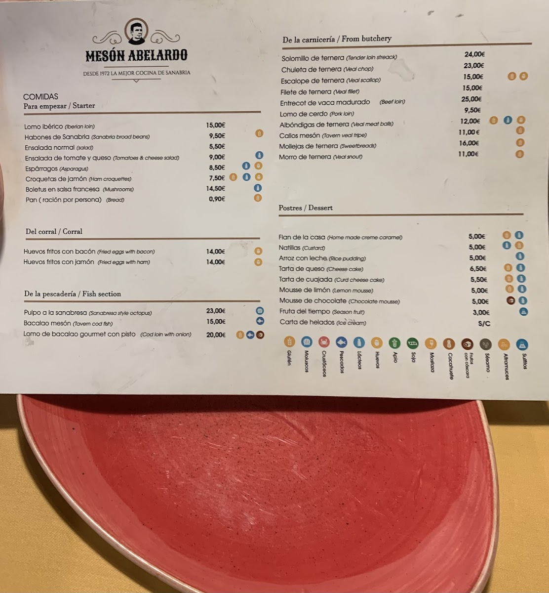 Menu Restaurante - Mesón Abelardo-1