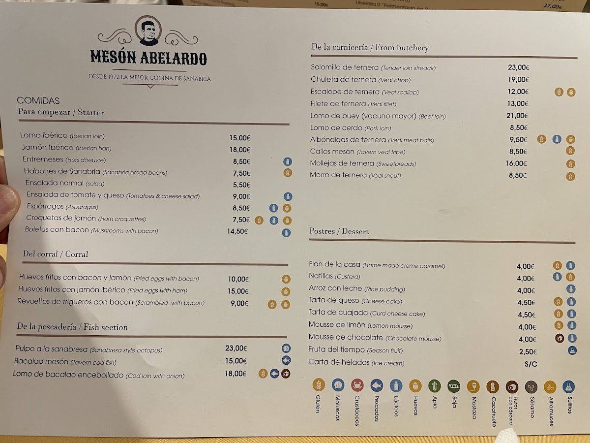 Menu Restaurante - Mesón Abelardo-2