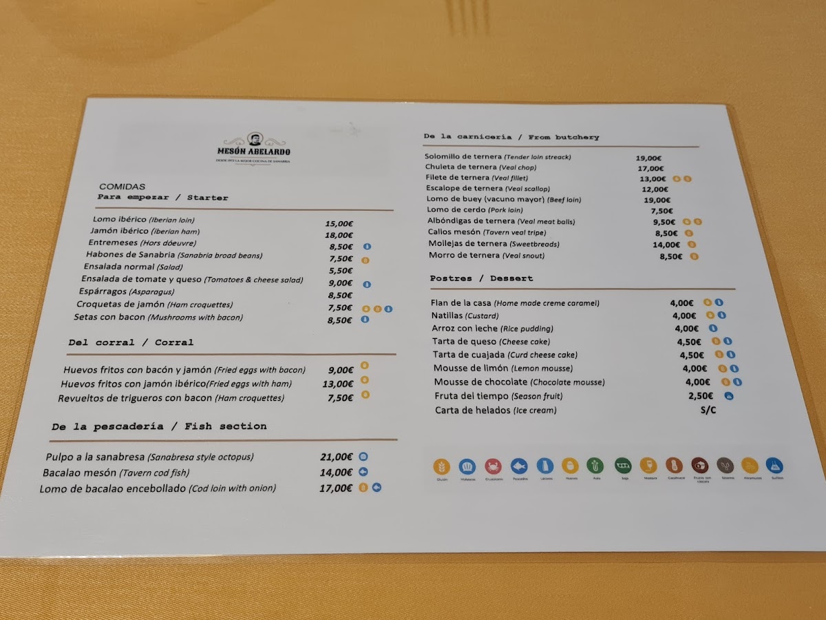 Menu Restaurante - Mesón Abelardo-4