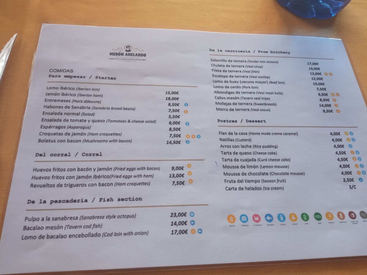 Menu Restaurante - Mesón Abelardo-5
