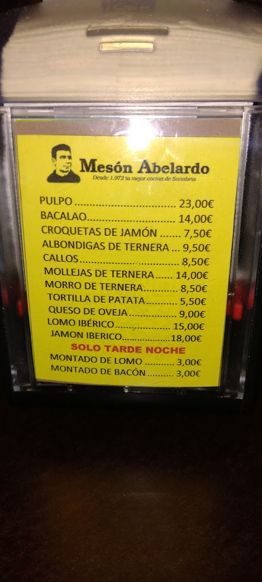Menu Restaurante - Mesón Abelardo-8